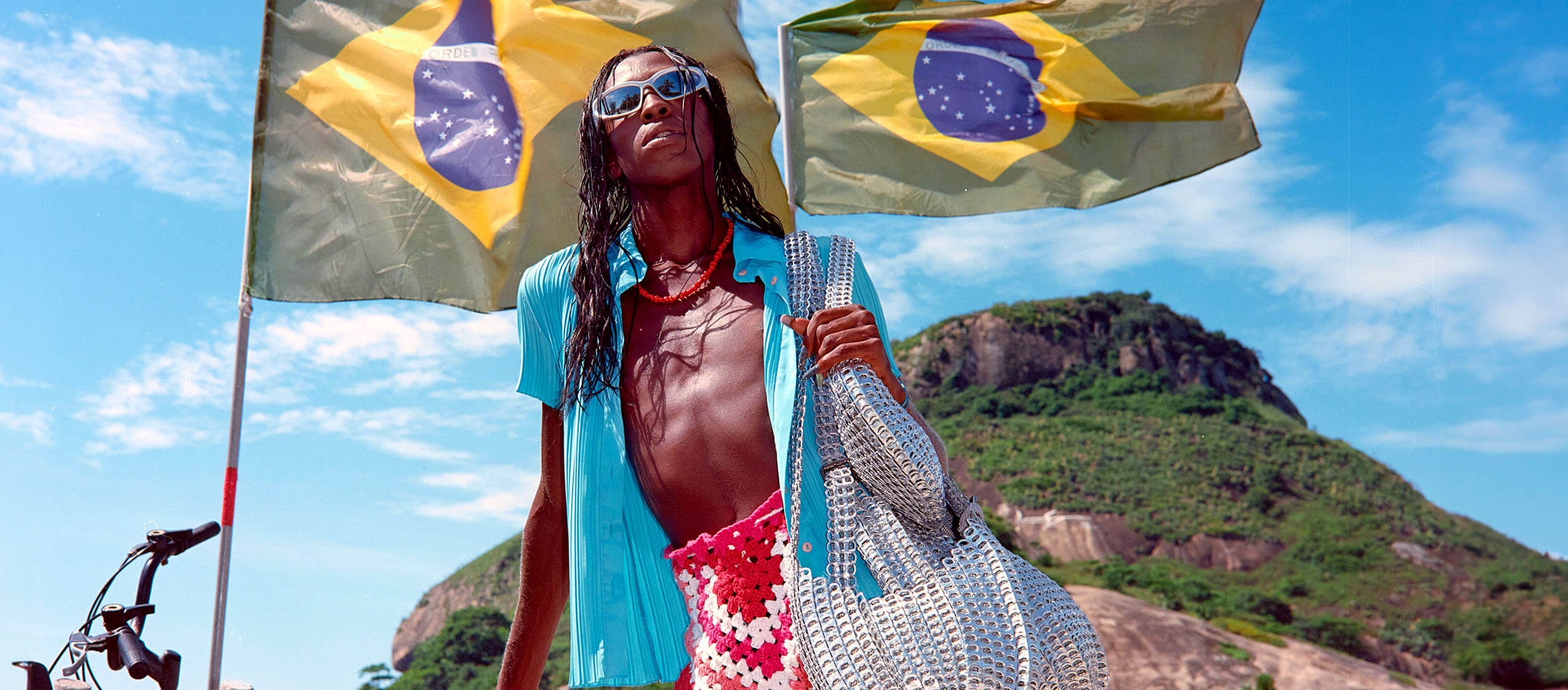 BOTTLETOP High Summer Campaign Image - Model wears Bellani Medium in Silver Silver