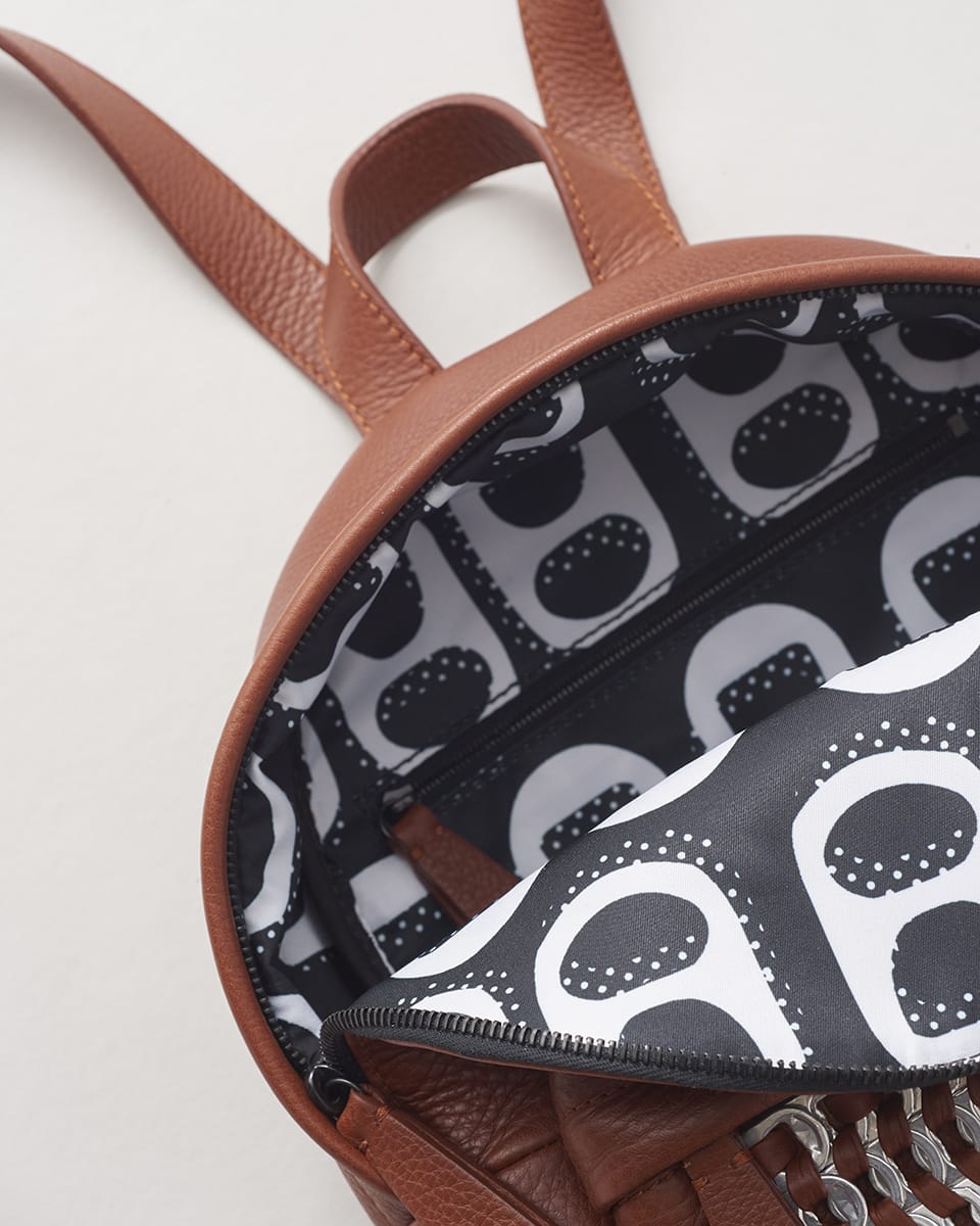 Tan mini backpack best sale